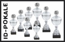 8er Pokalserie mit Deckel + Aufsatz